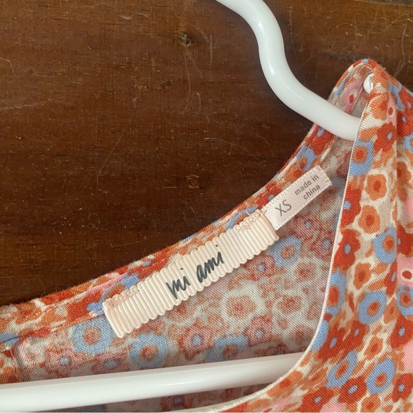 Mi Ami Red and Blue Floral Dress - Picture 2 of 8